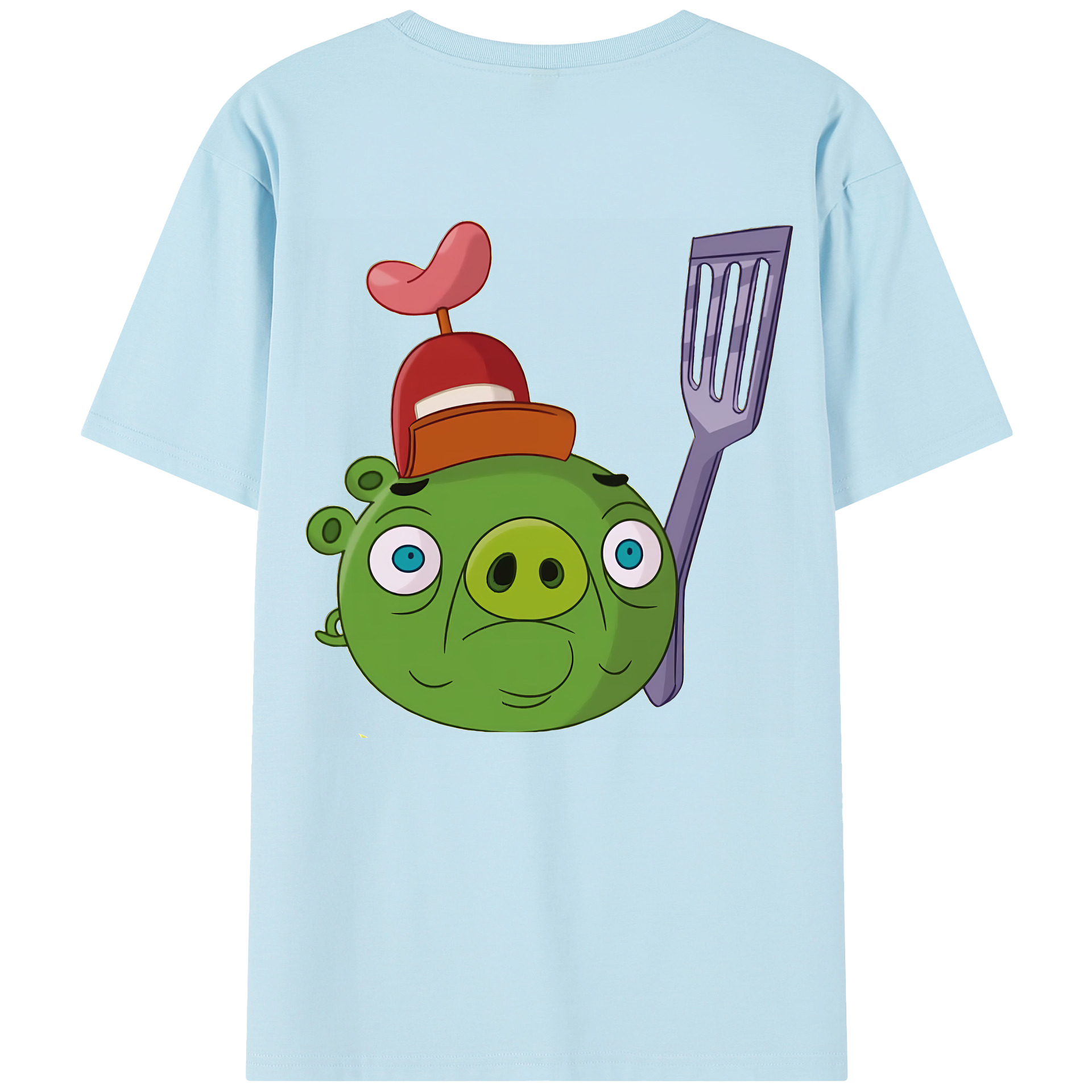 （画像用） Angry Birds アングリーバード 綿100％半袖Tシャツ（背面プリント）
